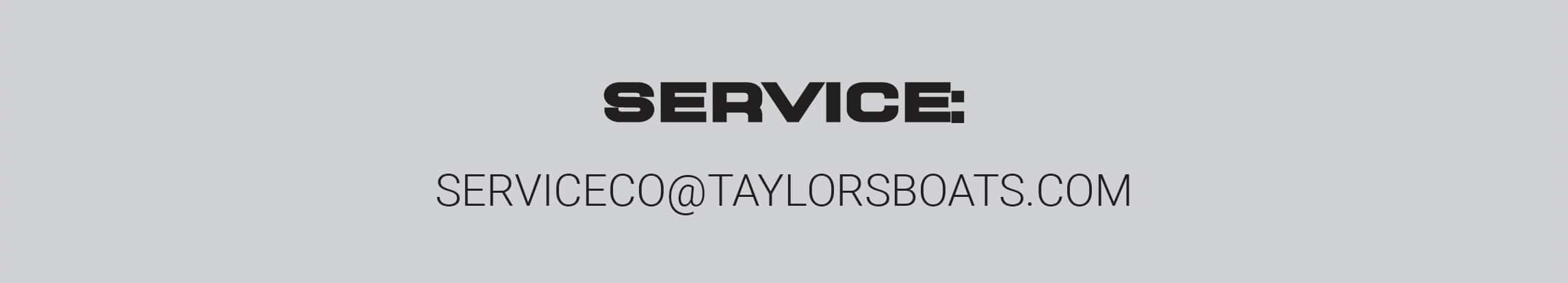 E-mail serviceco@taylorsboats.com