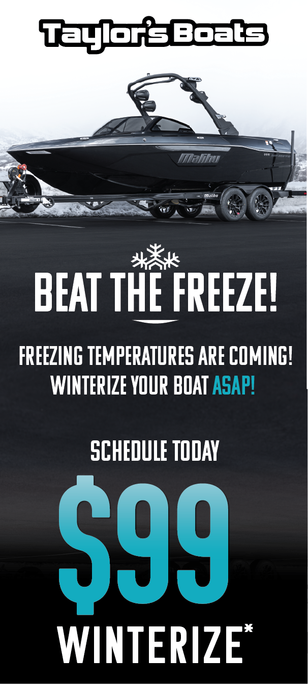 Get you boat winterized before the freezing temptetures hit. Find Us at any of our local Boat Dealer…